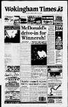 Wokingham Times Thursday 14 August 1997 Page 1