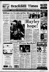 Bracknell Times Thursday 26 November 1992 Page 1