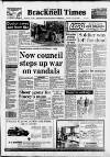 Bracknell Times Thursday 10 June 1993 Page 1