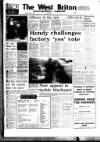 West Briton and Cornwall Advertiser Thursday 03 March 1983 Page 1