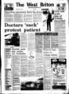 West Briton and Cornwall Advertiser Thursday 14 January 1988 Page 1