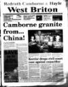 West Briton and Cornwall Advertiser Thursday 15 October 1998 Page 1