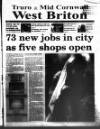West Briton and Cornwall Advertiser Thursday 09 September 1999 Page 1