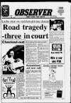 Cheshire Observer Wednesday 29 March 1989 Page 1