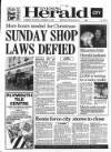 Western Evening Herald Saturday 15 December 1990 Page 1