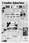 Croydon Advertiser and East Surrey Reporter Friday 01 January 1988 Page 1