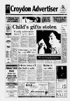 Croydon Advertiser and East Surrey Reporter Friday 29 December 1989 Page 1