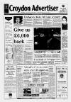 Croydon Advertiser and East Surrey Reporter Friday 23 February 1990 Page 1