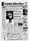 Croydon Advertiser and East Surrey Reporter Friday 06 April 1990 Page 1