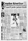 Croydon Advertiser and East Surrey Reporter Friday 15 February 1991 Page 1