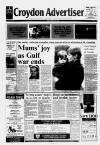 Croydon Advertiser and East Surrey Reporter Friday 01 March 1991 Page 1