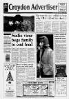 Croydon Advertiser and East Surrey Reporter Friday 29 November 1991 Page 1