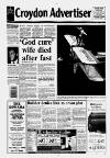 Croydon Advertiser and East Surrey Reporter Friday 12 June 1992 Page 1