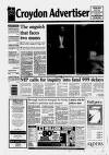 Croydon Advertiser and East Surrey Reporter Friday 11 September 1992 Page 1