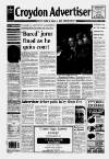 Croydon Advertiser and East Surrey Reporter Friday 27 August 1993 Page 1