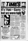 Stockport Times Friday 10 March 1989 Page 1
