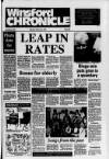 Winsford Chronicle Thursday 12 February 1987 Page 1
