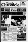 Winsford Chronicle Wednesday 07 June 1989 Page 1