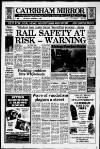 Caterham Mirror Thursday 02 November 1989 Page 1