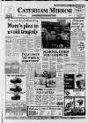 Caterham Mirror Thursday 28 January 1993 Page 1