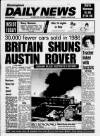 Birmingham News Thursday 08 January 1987 Page 1