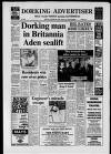 Dorking and Leatherhead Advertiser Friday 24 January 1986 Page 1