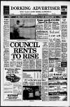 Dorking and Leatherhead Advertiser Friday 30 January 1987 Page 1