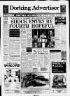 Dorking and Leatherhead Advertiser Thursday 26 March 1992 Page 1