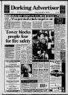 Dorking and Leatherhead Advertiser Thursday 27 August 1992 Page 1