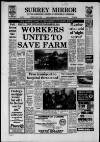 Surrey Mirror Friday 02 May 1986 Page 1