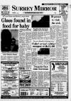 Surrey Mirror Thursday 21 January 1993 Page 1
