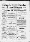 Abergele & Pensarn Visitor Saturday 25 October 1902 Page 1