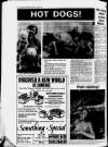 10 EXPRESS ADVERTISER MAY 12 1983 M HOT DOGS! - '' ' Mrs Knowles and her unusual dogs GEE! get