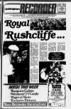 Nottingham Recorder Thursday 14 October 1982 Page 1