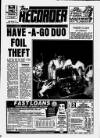 Nottingham Recorder Thursday 02 January 1986 Page 1