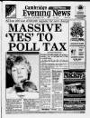 Cambridge Daily News Wednesday 06 September 1989 Page 1