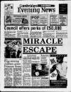 Cambridge Daily News Monday 02 October 1989 Page 1