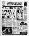 Cambridge Daily News Monday 02 September 1991 Page 1
