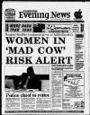 Cambridge Daily News Wednesday 01 September 1993 Page 1