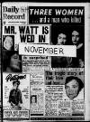 Daily Record Saturday 01 November 1958 Page 1