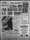Daily Record Monday 09 January 1967 Page 1