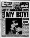 Daily Record Monday 19 November 1990 Page 1