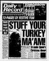 Daily Record Wednesday 23 December 1992 Page 1