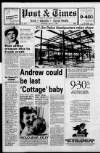 Leek Post & Times Wednesday 07 January 1987 Page 1