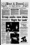 Leek Post & Times Wednesday 06 January 1988 Page 1