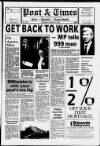 Leek Post & Times Wednesday 10 January 1990 Page 1