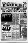 Huntingdon Town Crier Saturday 19 January 1991 Page 1