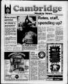Cambridge Weekly News Thursday 06 November 1986 Page 1