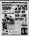 Sutton Coldfield News Friday 14 November 1986 Page 1