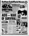 Sutton Coldfield News Friday 12 December 1986 Page 1